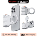 مقبض مغناطيسي للتحكم في كاميرا الهاتف مناسب لأيفون وأندرويد مع زر غالق لاسلكي قابل للفصل