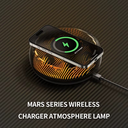 شاحن لاسلكي بقوة 15 واط بإضاءة ليد ليلية لجو مميز وهادي