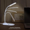 اباجورة تاتش ب 3 اضاءات قابلة للطي مع شاحن وايرلس _ 15 وات