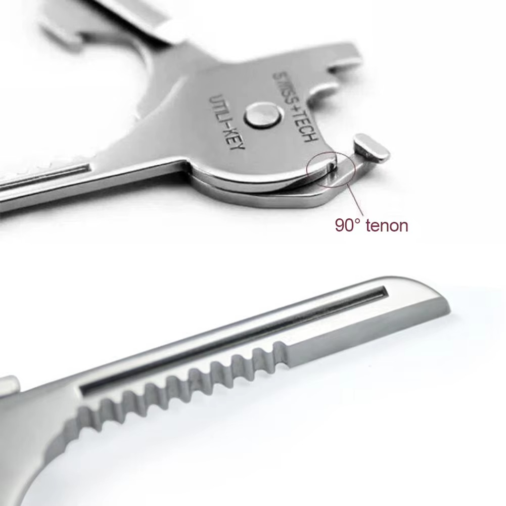 مفتاح متعدد الاستخدامات 6 * 1 بفتاحة علب ومفك مقاوم للصدأ