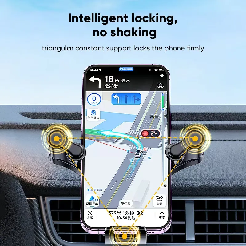 حامل موبايل يثبت علي تابلوه السيارة قابل للدوران 180 درجة