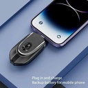 باور بانك صغير الحجم مزود بسلسلة مفاتيح للتعليق 1200 مل أمبير