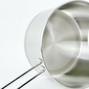 كسرولة استانلس استيل بغطاء ويد لسهولة الحمل  - مقاس 20سم - 2.50 لتر