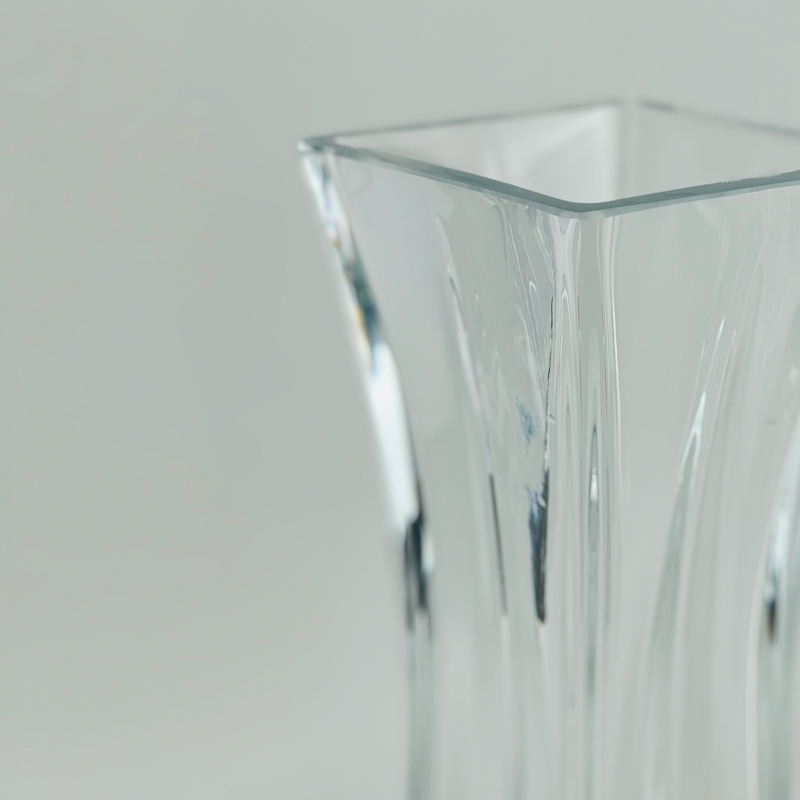 فازة زجاج شفاف مقاس 30 * 12 سم لترتيب الزهور وتغير الديكور