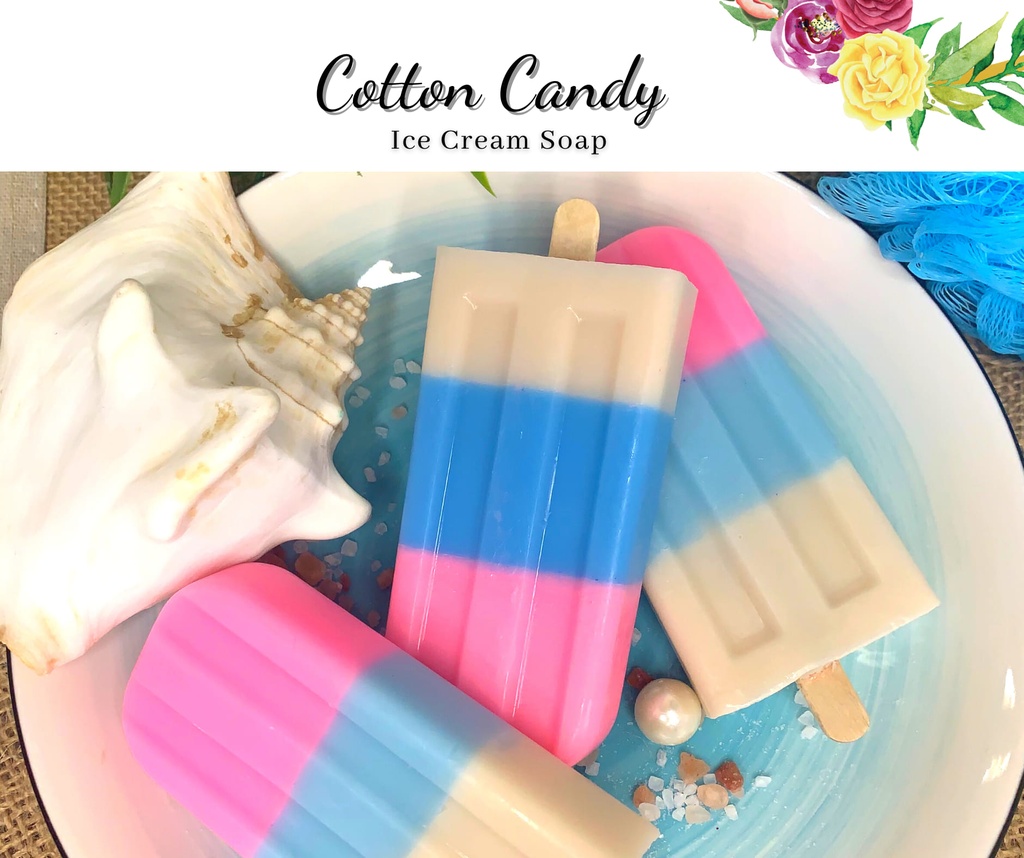 صابونة آيس كريم برائحة غزل البنات – 90 جرام