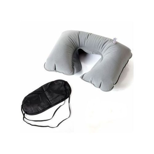 طقم سفر 3 *1 وسادة قابلة للنفخ و قناع للعين وسدادات أذن