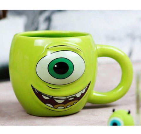 مج سراميك ثري دي بتصميم كورة البعبع للنسكافيه والمشروبات