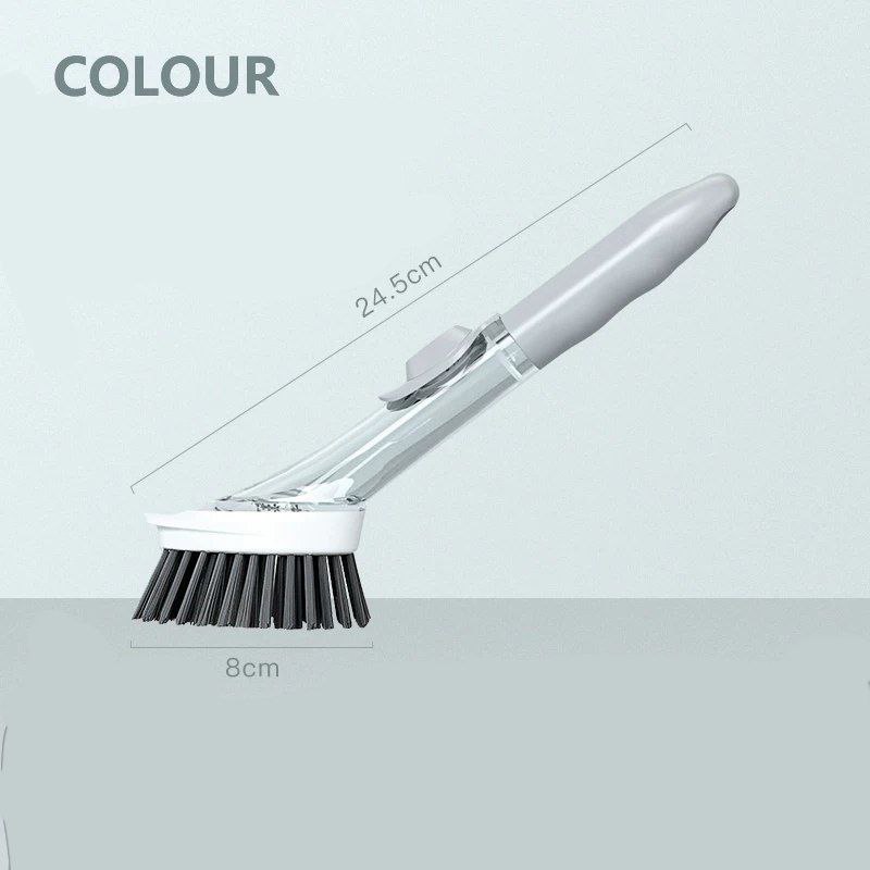 فرشاة أطباق 3 * 1 مع خزان صابون و3 فرش قابلة للتبديل