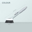 فرشاة أطباق 3 * 1 مع خزان صابون و3 فرش قابلة للتبديل