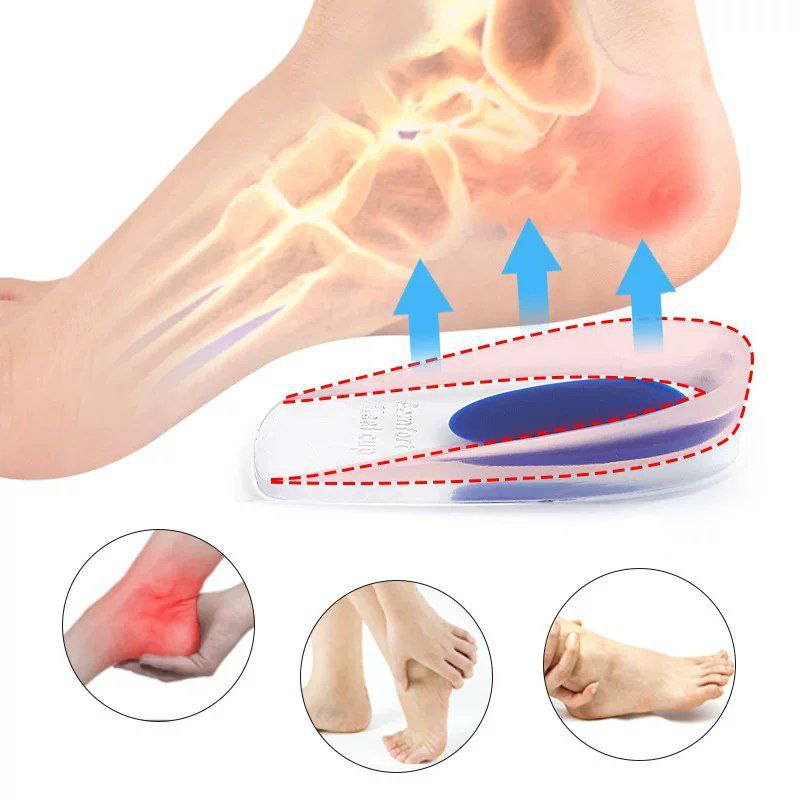 كعب طبي من السيليكون للأحذية مضاد للصدمات مناسب للارتداء اليومي والأنشطة الرياضية