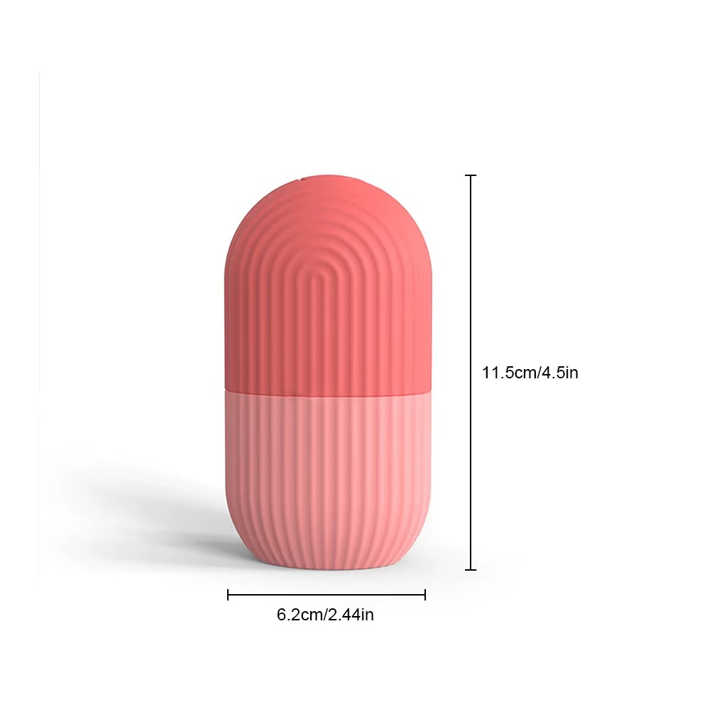 قالب ثلج سيليكون بشكل بيضاوي لتدليك البشرة قابل لإعادة الاستخدام