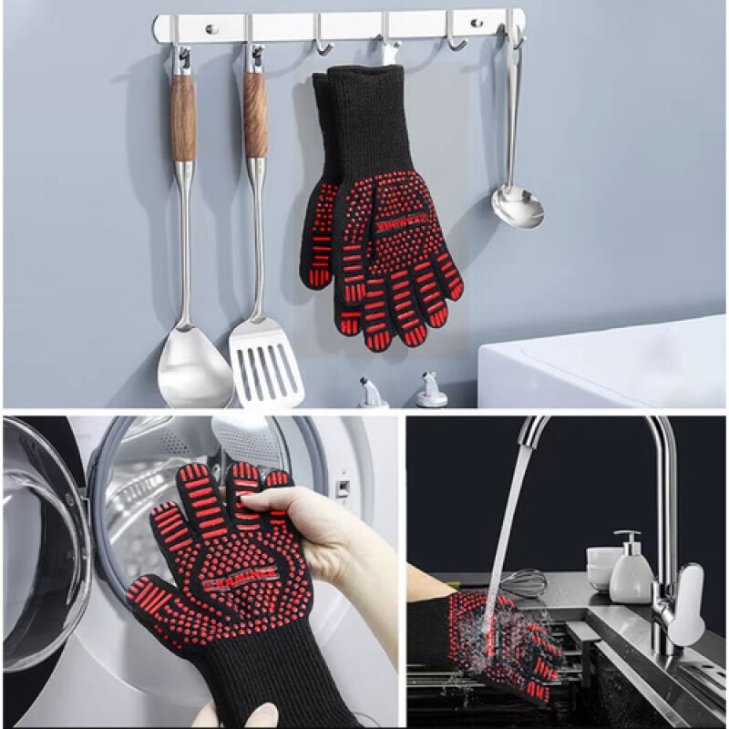 يد جوانتي عازل للحرارة للفرن والطبخ والشوي