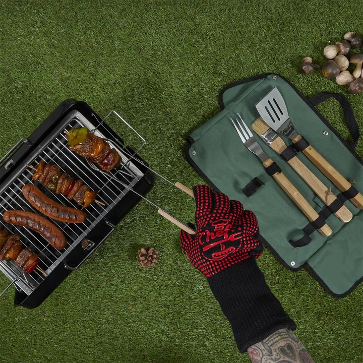 يد جوانتي عازل للحرارة للفرن والطبخ والشوي