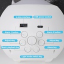 ساعة منبه بشاشة ليد مع اضاءة ليلية بتصميم روبوت