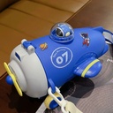 زمزمية بشاليموه بتصميم طائرة مجسمة مع حزام كروس للمدرسة والنادي -550 ملل