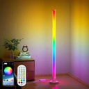 مصباح أرضي عمودي ليد ذكي بإضاءة آر جي بي متعددة الألوان