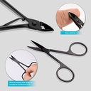 طقم باديكير اسود كود 1376