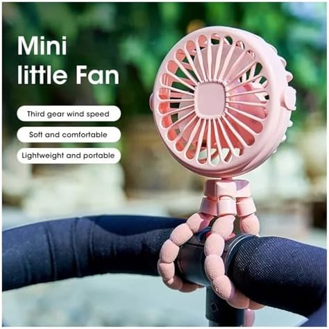 مروحة ثلاثيه الأرجل 3 سرعات قابلة لإعادة الشحن وآمنة للأطفال