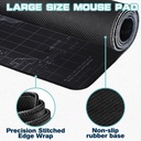 ماوس باد بتصميم خريطة العالم للكمبيوتر واللابتوب مانعة للانزلاق