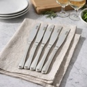 طقم سكاكين عشاء 12 قطعة استانليس ستيل باللون الفضي