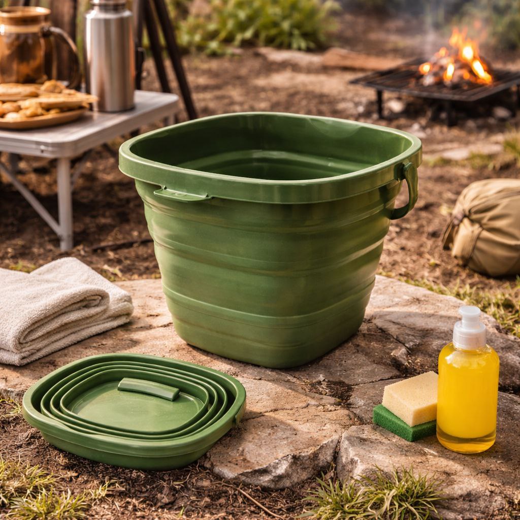 جردل سيليكون قابل للطي متعدد الاستخدام بسعة 4 لتر