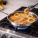 طقم حلل استانليس ستيل للطهي 22 قطعة