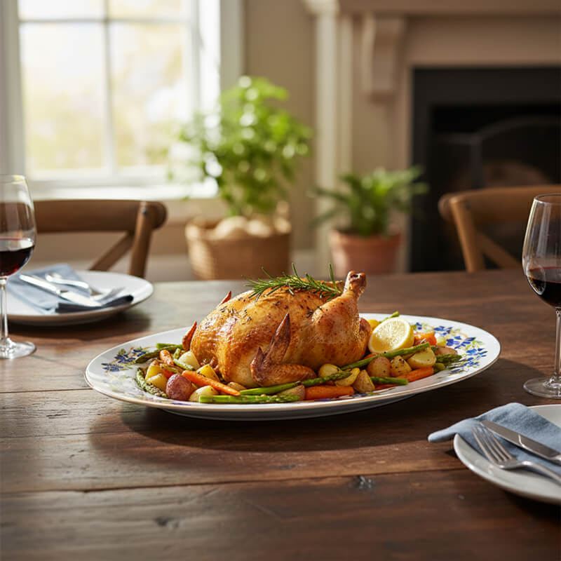 طبق سيرفيس لتقديم الطعام للضيوف - مقاس 38 *24