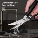 مقص مطبخ بسوسته و مفتاح امان لتقطيع الفراخ والخضروات متعدد الاستخدامات