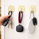 طقم هوك بلاستيك مزين بنجوم جولد للملابس والاكسسوارات9  قطع