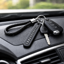 ميدالية جلد مضفر مخصصة لكتابة رقم الموبايل لمفاتيح المنزل والسيارة وشنط السفر بألوان مختلفة