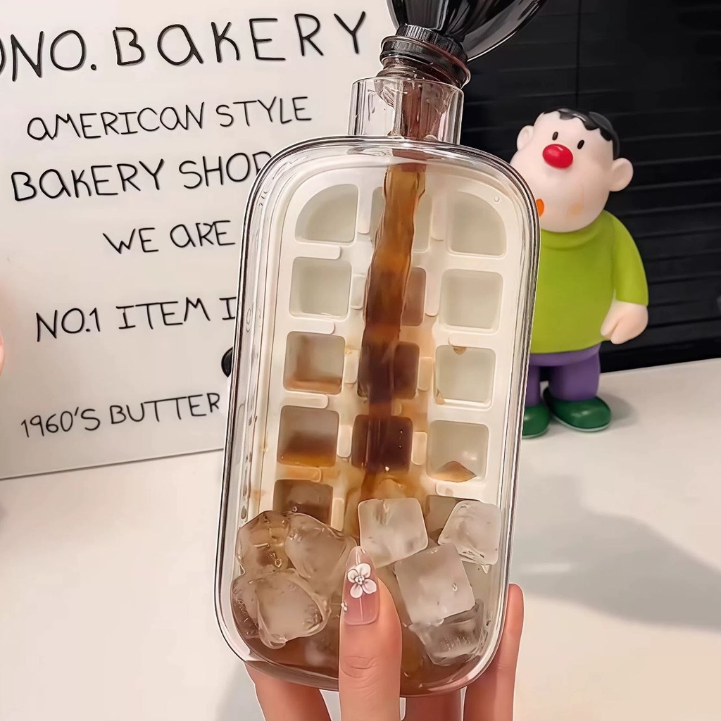 زجاجة مكعبات الثلج للمياه والعصائر الفريش المثلجة بشاليموه 800 ملي