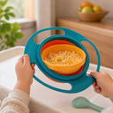 طبق سحري دوار يمنع انسكاب الطعام آمن وصحي للاطفال