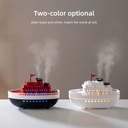 فواحة مضيئة علي شكل باخرة بخزان 300 ملي لتعطير المنزل ب 7 إضاءات مختلفة