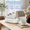 فواحة مضيئة علي شكل باخرة بخزان 300 ملي لتعطير المنزل ب 7 إضاءات مختلفة