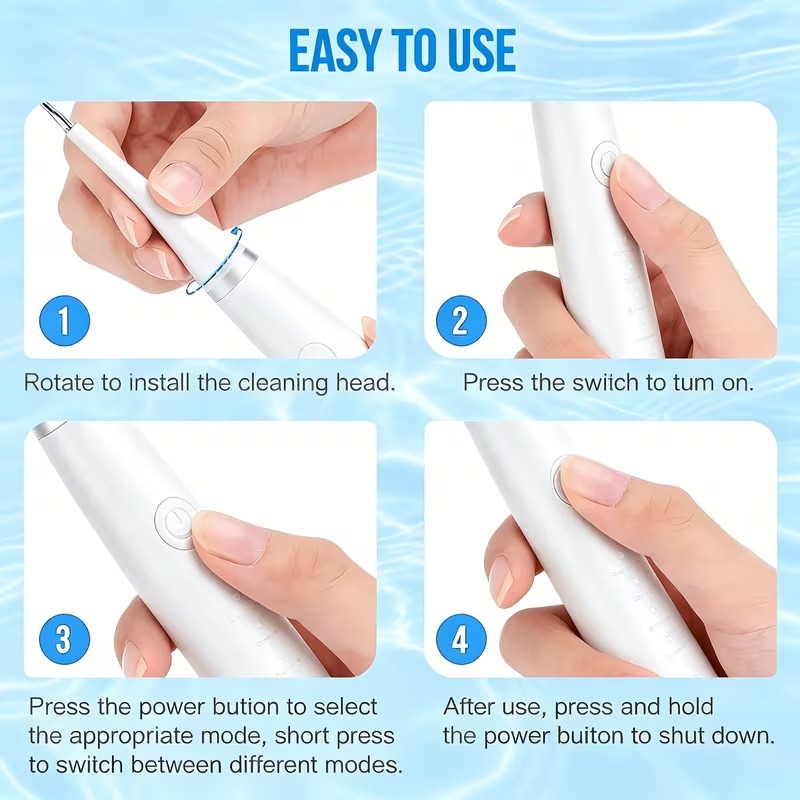 جهاز تنظيف الأسنان بالموجات فوق الصوتية لإزالة الجير والبلاك 31000 ذبذبة 5 أوضاع