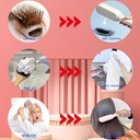 فرشة شعر لفك التشابك ذاتية التنظيف بتصميم قابل للسحب