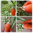 ظفر تقطيع و تقشير الخضار و الفاكهة مكون من ٢ صباع سيليكون بسكين