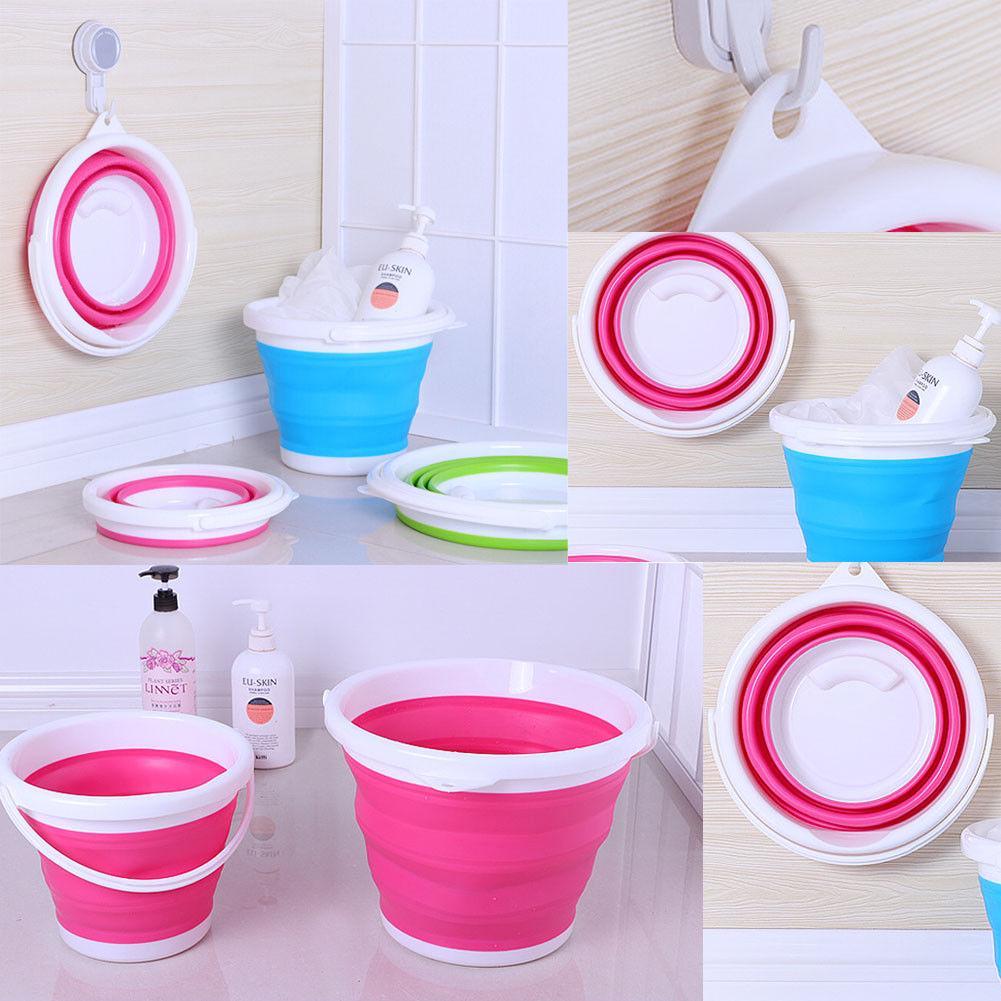 جردل سيليكون قابل للطي للحمام وغسيل السيارات متعدد الأستخدام 10 لتر