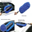 فرشة تنظيف للسيارات من الداخل والخارج بمقبض طويل مريح لليد