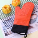 جوانتي قفازات مطبخ سيليكون مبطن من الداخل ومقاوم للحرارة الوان ساده