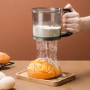 منخل دقيق يدوي 250 ملي بمعيار بمقبض يد مريح من الاكليريك