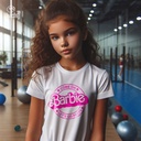 Come On Barbie تيشيرت اطفال قطن باللون الأبيض