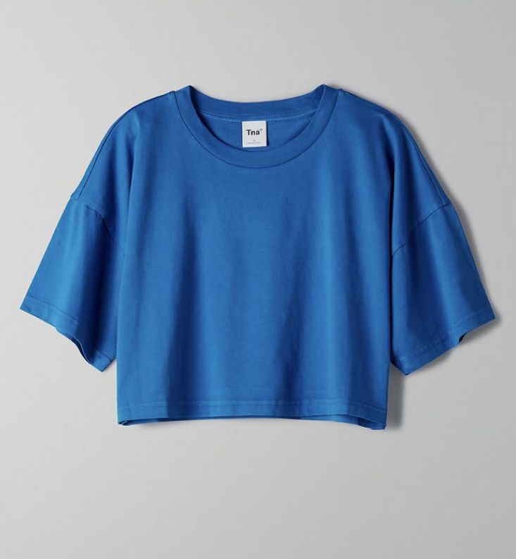 T-shirt Stock Resirve CROP TOP ( لبني )