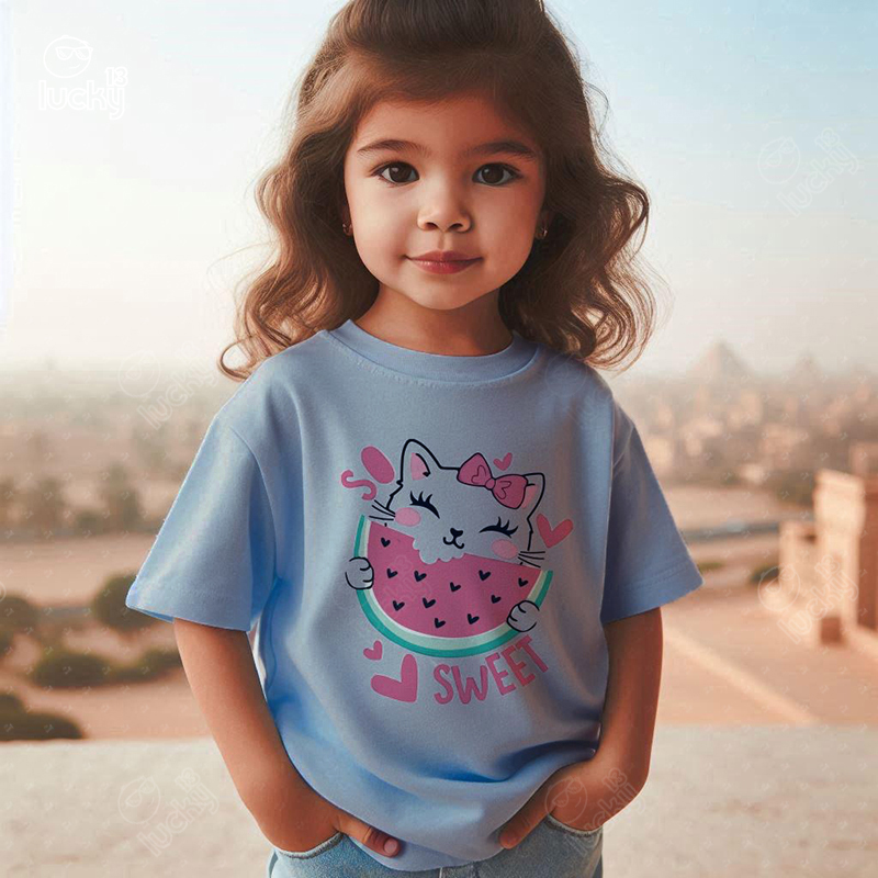 So Sweet  تيشيرت اطفال قطن باللون اللبني