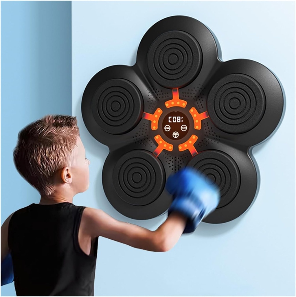 جهاز لعبة ملاكمة كهربائية مع موسيقي يثبت علي الحائط4