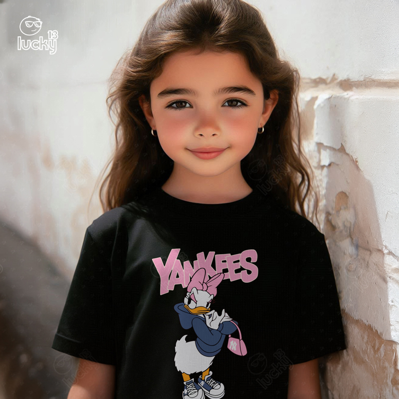 Yankees تيشيرت اطفال قطن باللون الاسود
