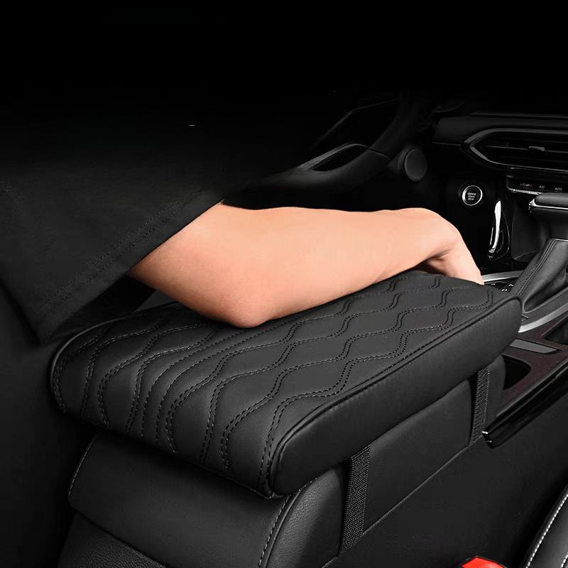 مسند سيارة جلد مبطن مقاوم للماء  لراحة الذراع اثناء القيادة