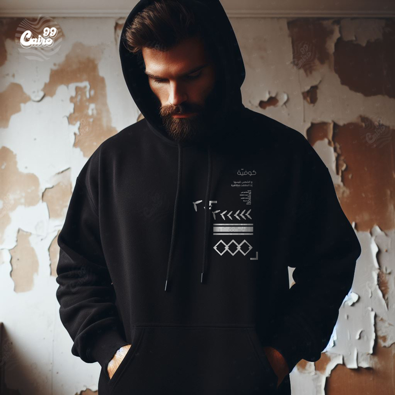 هودي كوفيّة اوفر سايز قطن