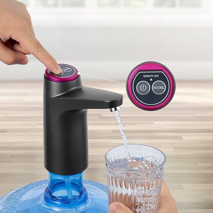 مضخة اتوماتيك لقارورة المياه بوصلة يو اس بي قابلة لإعادة الشحن