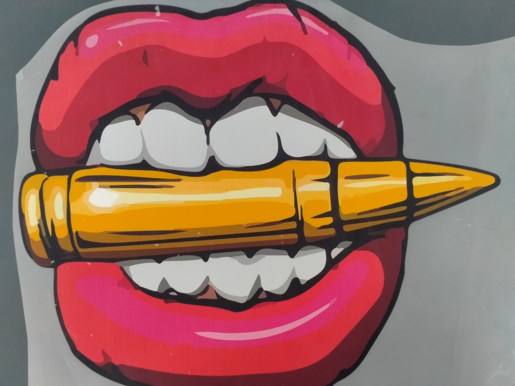 Bullet ln Mouth  print